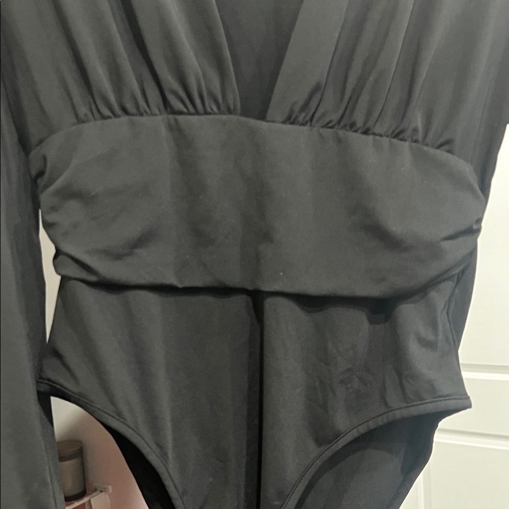 Black Long Sleeve Bodysuit - Picture 2 of 4